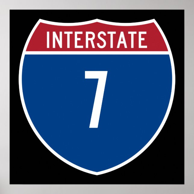 Póster Carretera Interestatal 7 (Frente)