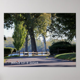 Póster Carretera junto al río Delaware