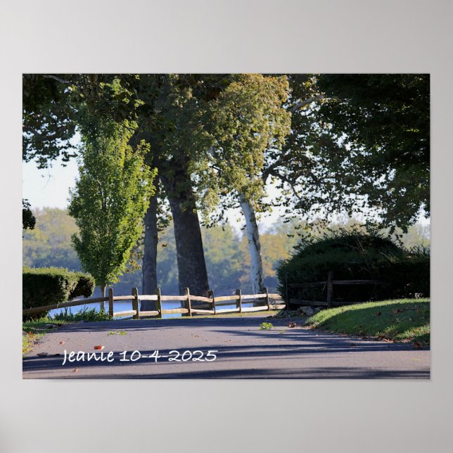Póster Carretera junto al río Delaware (Frente)