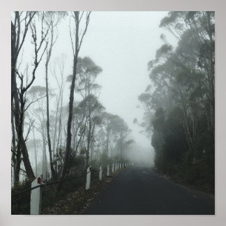 Póster Carretera Misty hacia Kunanyi/Mt Wellington Tasman