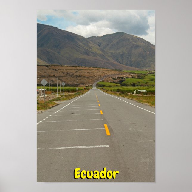 Póster Carretera Panamericana, Ecuador (Frente)