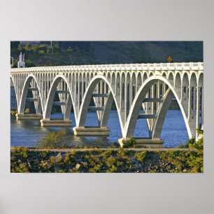 Póster Carretera Patterson Memorial Bridge 101 sobre