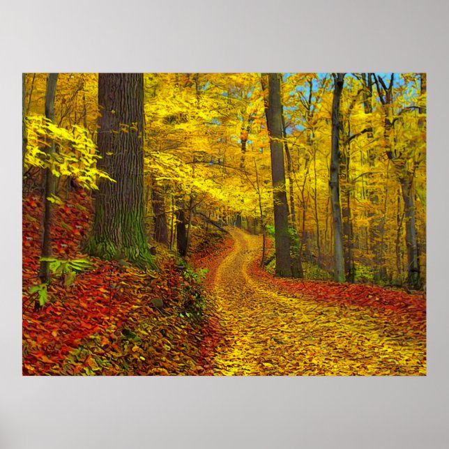 Póster Carretera poco utilizada, impresa (Frente)