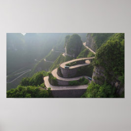 Póster Carretera Zhangjiajie China de Tongtian