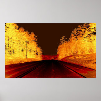 Póster Carreteras de oro