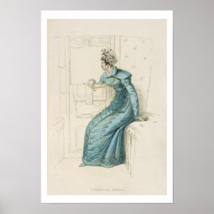 Póster Carriage dress, fashion plate from Ackermann's Rep