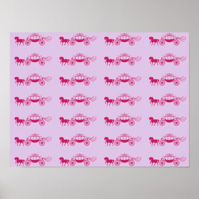 Póster Carriaje de cuento de hadas ~ Papel de envolvimien (Frente)