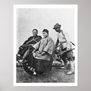 Póster Carrito chino, c.1870 (foto de b/w)