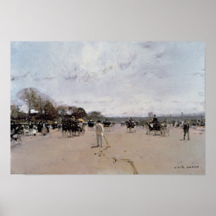 Póster Carritos en los Campos Elíseos