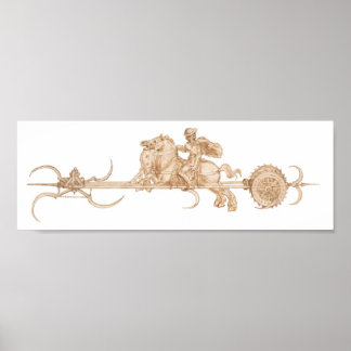 Póster Carro ciego, Leonardo da Vinci