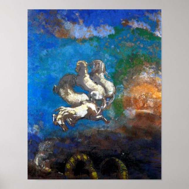 Póster Carro de Apolo, Redon (Frente)