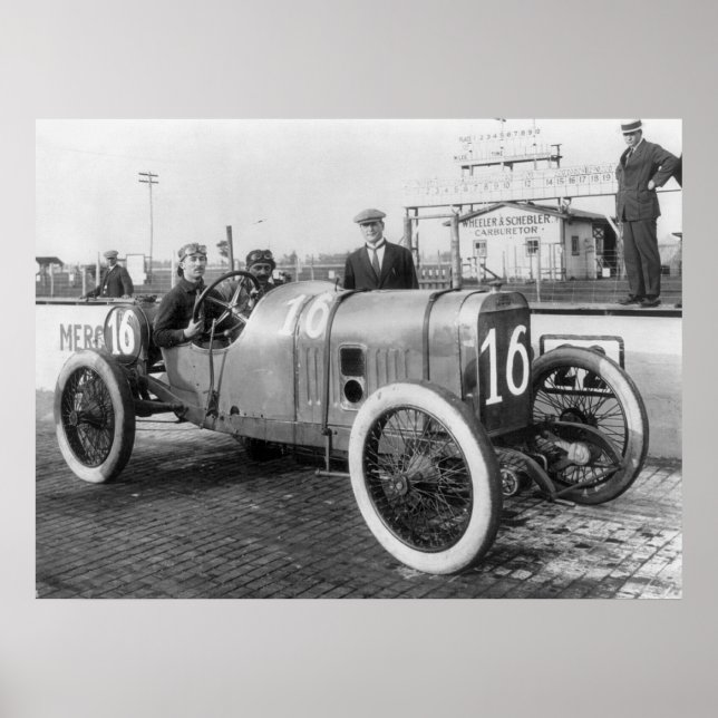 Póster Carro de carreras de 1913 (Frente)