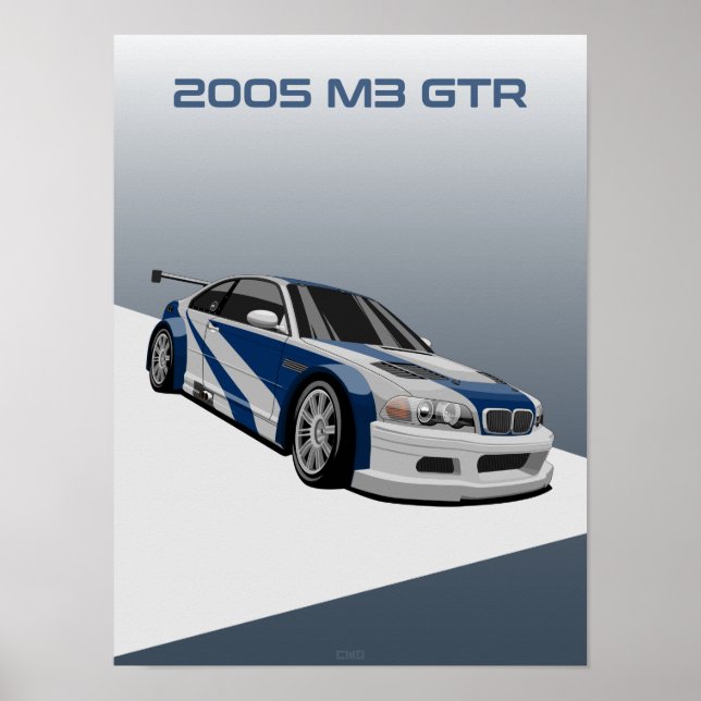 Póster Carro de carreras GTR M3 2005 (Frente)