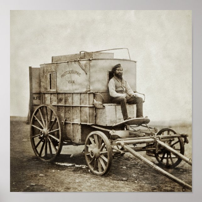 Póster Carro de fotografía de Roger Fenton Realismo Fotog (Frente)
