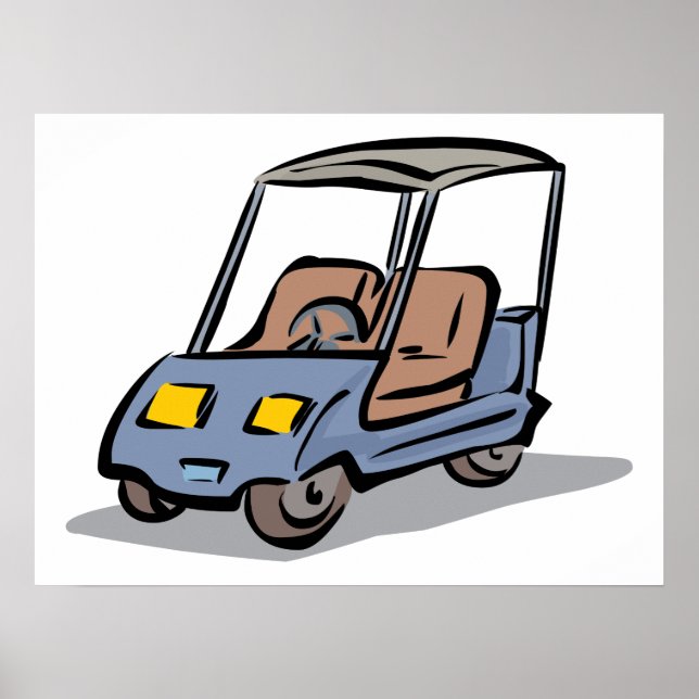 Póster Carro de golf (Frente)