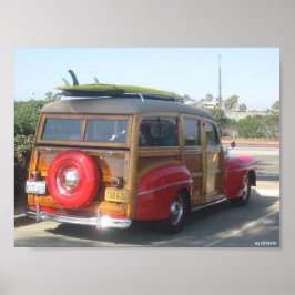 Póster Carro de madera