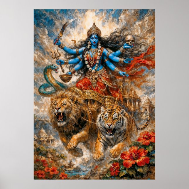 Póster Carro divino de Kali (Frente)