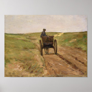 Póster Carro en Katwijk, 1889