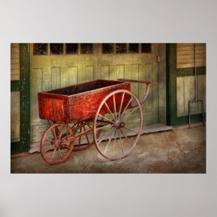 Póster Carro - Ese viejo carro rojo