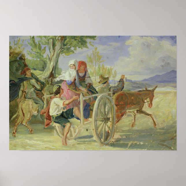 Póster Carro italiano (Frente)