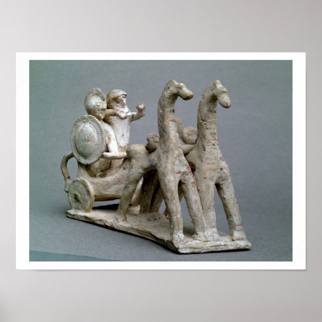 Póster Carro y caballos, de la Tumba de la princesa Nefe (Frente)