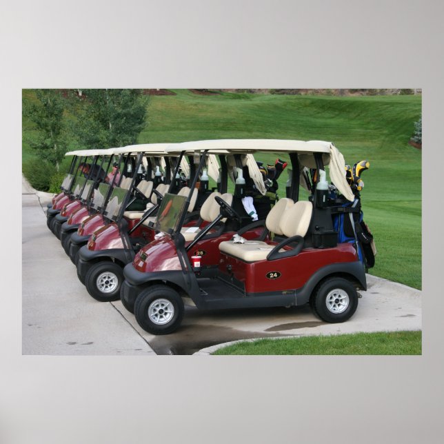 Póster Carros de golf (Frente)