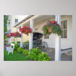 Póster Carruaje Antiguo en la Isla Mackinac, Michigan, Pó