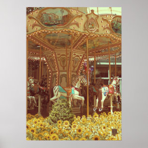 Póster Carrusel antiguo