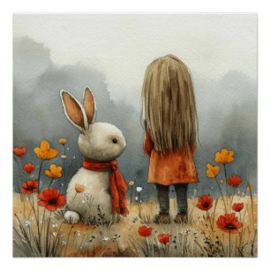 Póster Carrusel Cottontail: Un poco de fantasía Bunny