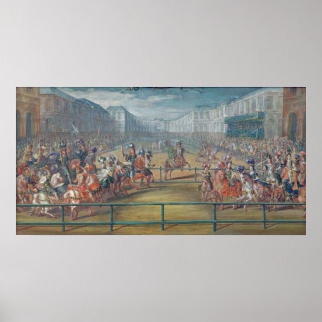 Póster Carrusel de Amazonas en 1682 (Frente)