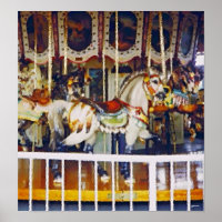 Carrusel en poster de aceite