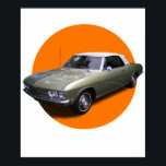 Póster carsChevrolet Corvair<br><div class="desc">A vintage classic car poster perfect for decorating your home,  garage,  office,  or studio. This retro automotive artwork is ideal for car enthusiasts,  collectors,  and anyone who appreciates timeless classic car culture.</div>