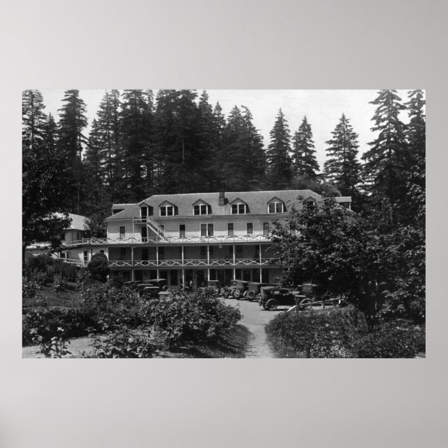 Póster Carson, WA Shipherd's Springs Hotel View (Frente)