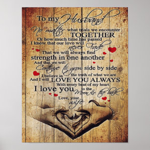 Póster Carta a mi esposo   Encantador De Mi Esposo