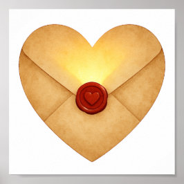 Póster Carta de amor