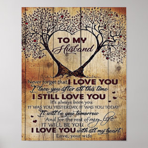 Póster Carta De Amor Al Marido Regalo Especial Para El