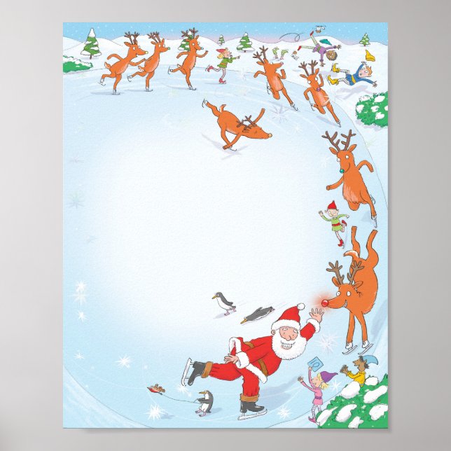 Póster Carta de Santa (en blanco para que escribas) (Frente)