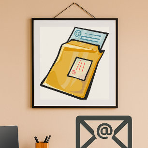 Póster Carta de trabajo