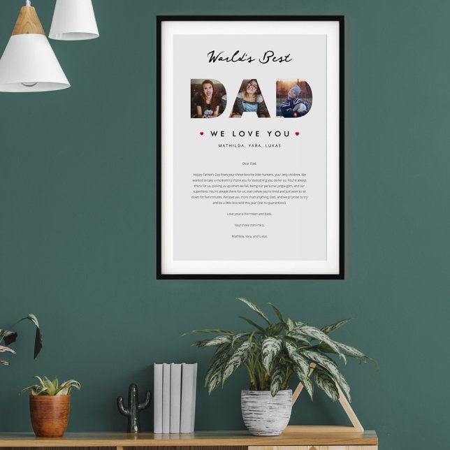 Póster Carta divertida del Día del Padre del Mundo (Subido por el creador)