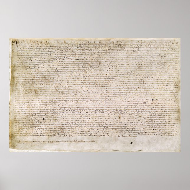 Póster Carta Magna de las Libertades de 1215 (Frente)