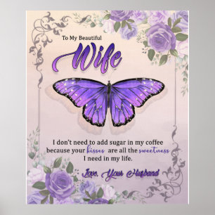 Póster Carta Personalizada A Mi Esposa Amor Del Esposo B
