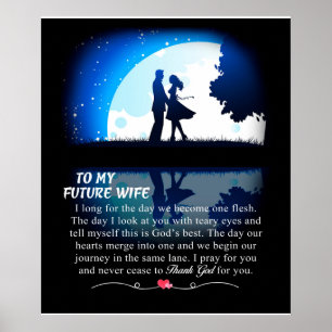 Póster Carta Personalizada A Mi Futura Esposa,