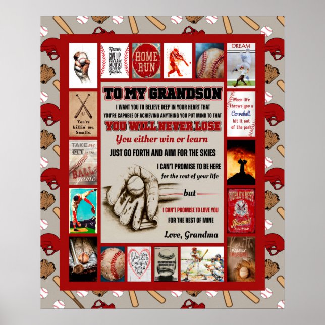 Póster Carta Personalizada A Mi Regalo De Cumpleaños Gran (Frente)