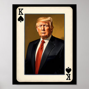 Póster Carta Rey Trump - Donald Trump Presidencial Único