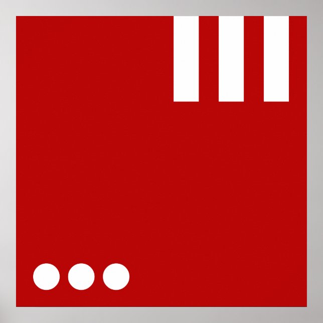 Póster Carta simple e icono ART + tus colores e ideas (Frente)