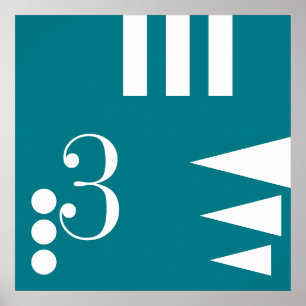 Póster Carta simple e icono ART + tus colores e ideas