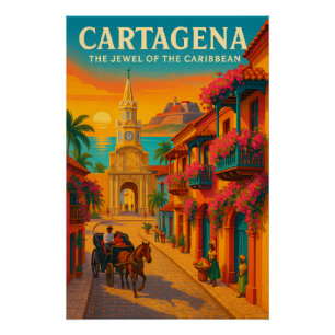 PÓSTER CARTAGENA — LA JOYA DEL CARIBE