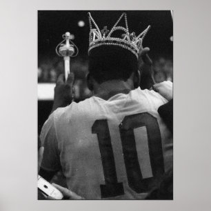 Póster Cartão Postal Camiseta King Pelé - 1940-2022