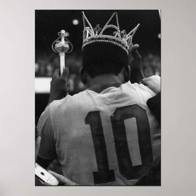 Póster Cartão Postal Camiseta King Pelé - 1940-2022 (Frente)