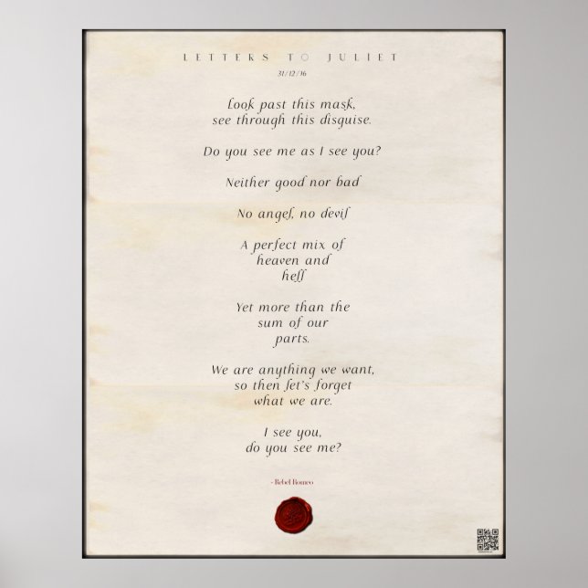 Póster Cartas a Juliet Imprimir 🌹 🗡 18/49 (Frente)